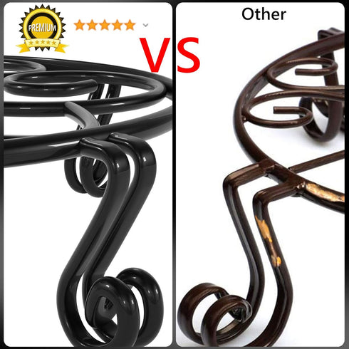 Yimobra Original Patented Plant Stand for Flower Pot Heavy Duty Potted Holder Indoor Outdoor, Metal Rustproof Iron Garden Container Round Supports...